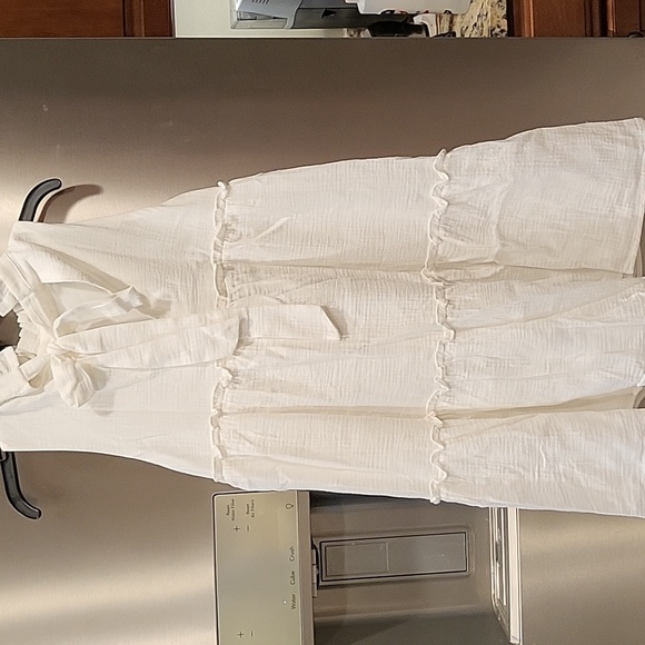 Pomander Place White Gauze Morgan Dress in White - Picture 12 of 13